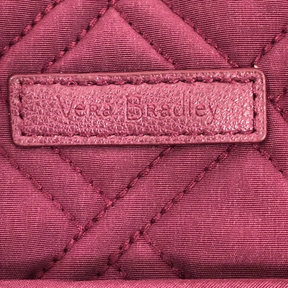 NWT Vera Bradley Maroon Quilted Laptop Organizer - Picture 3 of 6